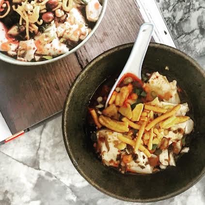 Sour-And-Hot Silken Tofu