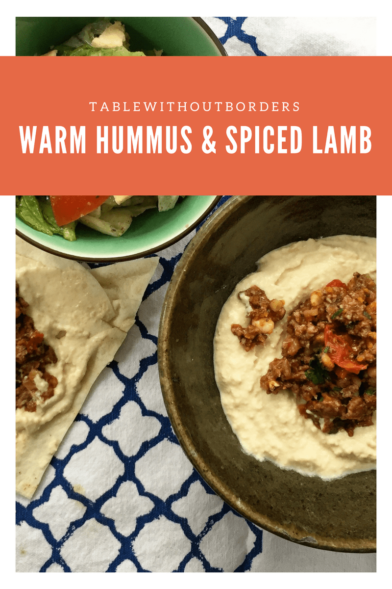 Warm Hummus With Spiced Lamb: My Take On Hummus&nbsp;Awarma