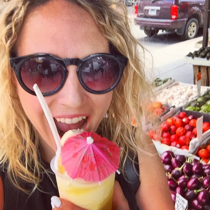 Michelle and a her Dole Whip Float