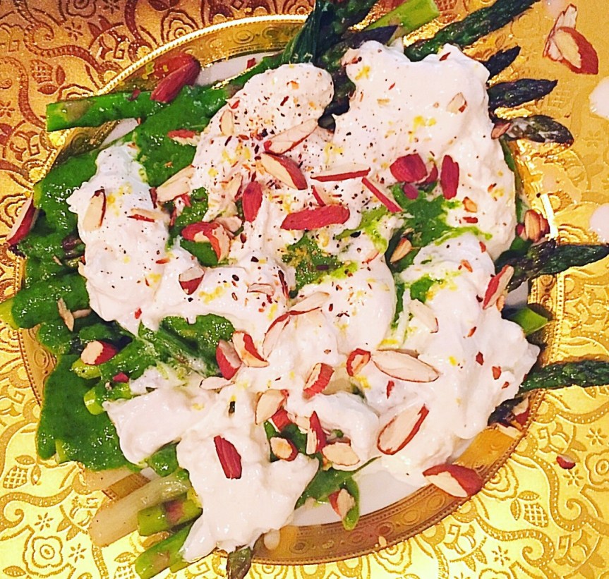Asparagus Scallion Burrata