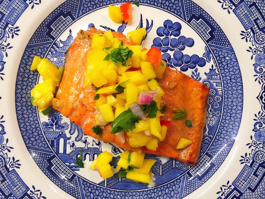 Wild Sockeye Salmon with Mango Salsa