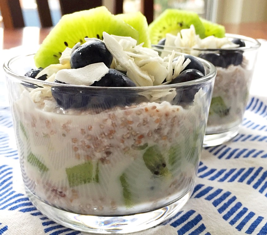 Kiwi, Chia Pudding Parfait