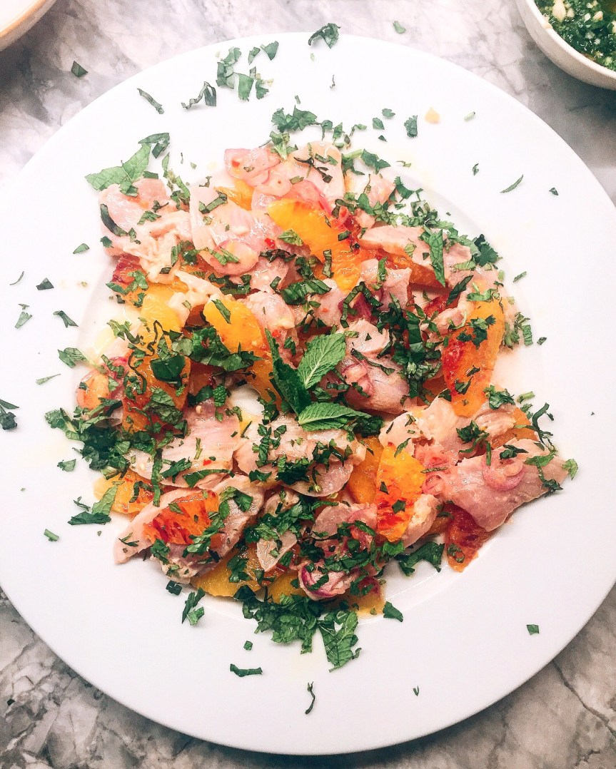 Blood Orange Albacore Tuna Carpaccio
