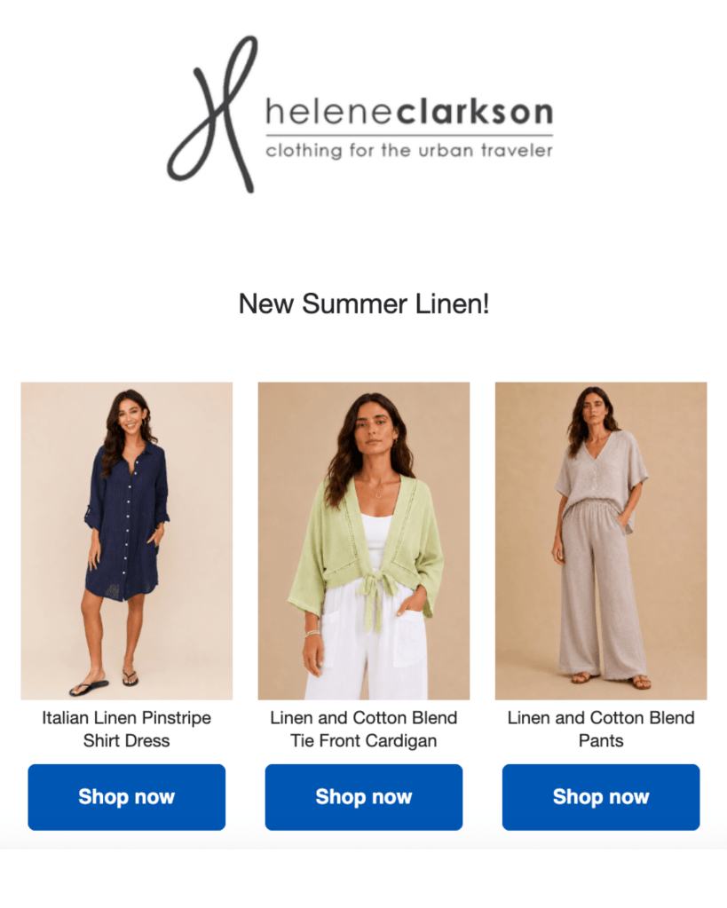 New Summer Linen campagin